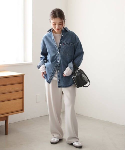 JOURNAL STANDARD(ジャーナルスタンダード)の「《追加2》クルーネックシアーロングTシャツ(Tシャツ/カットソー・レディース・ホワイト/ベージュ/ネイビー/ブラウン/ピンク・FREE)」の10枚目の写真