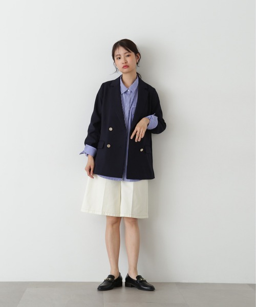 N.（N. Natural Beauty Basic）（エヌエヌナチュラルビューティーベーシック）の「【PS/低身長サイズ】ハーフパンツ（その他パンツ・レディース・ネイビー/オフホワイト・MEDIUM/P/S）」の21枚目の写真