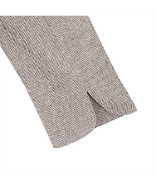 TOKYO SHIRTS（トウキョウシャツ）の「麻混ジャケット 七分袖 ブラック レディース（テーラードジャケット・レディース・ブラック/ピンク/ベージュ・M/L/LL）」の9枚目の写真