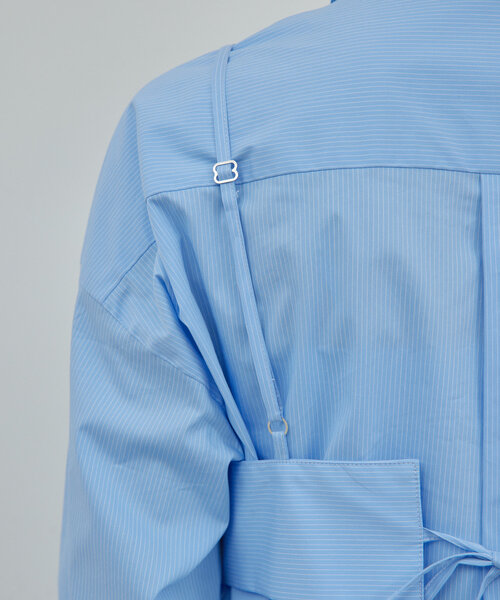 GALLARDAGALANTE（ガリャルダガランテ）の「レイヤードシャツ（シャツ/ブラウス・レディース・ブラック系その他2/サックスブルー・FREE）」の3枚目の写真