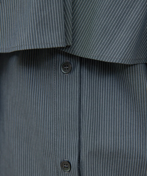 GALLARDAGALANTE（ガリャルダガランテ）の「レイヤードシャツ（シャツ/ブラウス・レディース・ブラック系その他2/サックスブルー・FREE）」の16枚目の写真