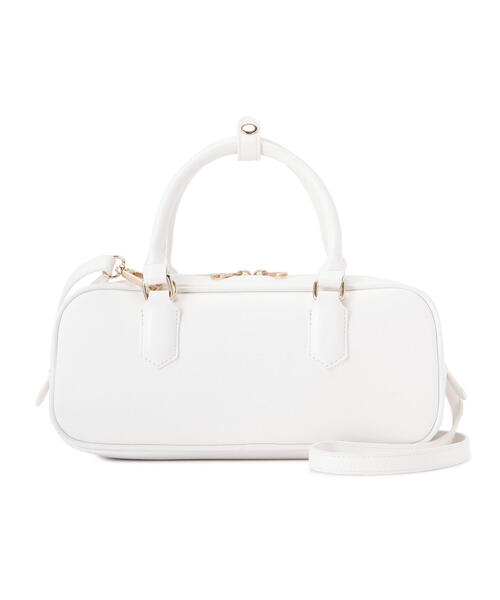 EDIT COLOGNE（エディットコロン）の「VELETTO スクエアミニボストンバッグ（ボストンバッグ・レディース・ホワイト系その他/ブラック・ﾌﾘ-）」の10枚目の写真