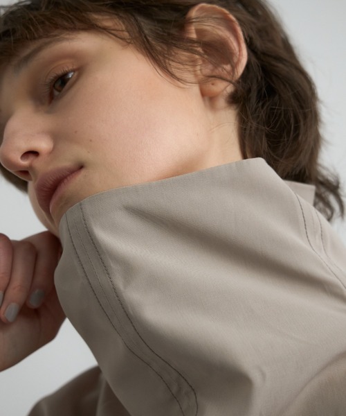 CREDONA（クレドナ）の「DRAPE STITCH SHIRTS/ドレープステッチシャツ（シャツ/ブラウス・レディース・ベージュ/ネイビー/ホワイト・FREE）」の12枚目の写真