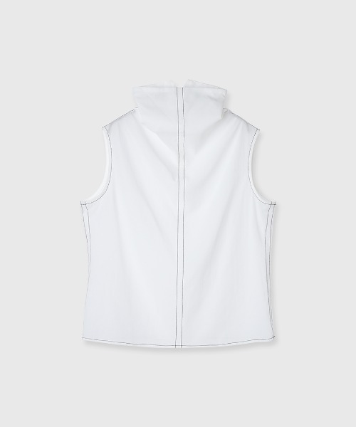 CREDONA（クレドナ）の「DRAPE STITCH SHIRTS/ドレープステッチシャツ（シャツ/ブラウス・レディース・ベージュ/ネイビー/ホワイト・FREE）」の17枚目の写真