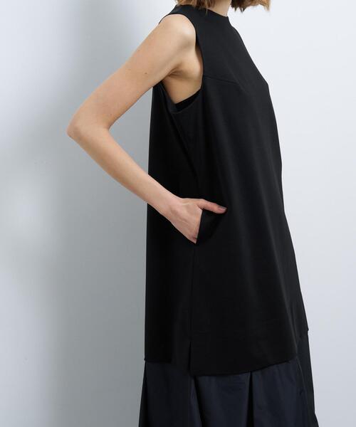 セール】ストレッチポンチコンビワンピース（ワンピース）｜LANVIN en