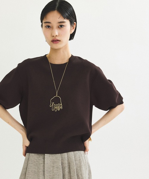 「ADAM ET ROPE'」 長袖ニット FREE ブラック系その他 レディース ADAM ET ROPE' 「ADAM ROPE'」 長袖ニット FREE ブラック