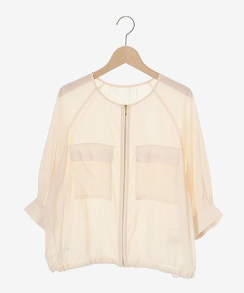 le.coeur blanc（ルクールブラン）の「《手洗い可能》ダブルポケットシアーブルゾン（ブルゾン・レディース・アイボリー/ブラック/ブラウン・38）」の17枚目の写真