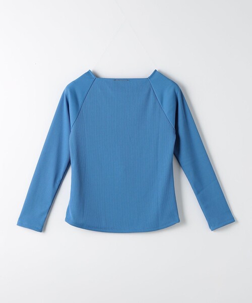 green label relaxing（グリーンレーベルリラクシング）の「ニットライク スクエアネック プルオーバー カットソー（Tシャツ/カットソー・レディース・ブラック/オフホワイト/コバルトブルー/その他1・FREE）」の5枚目の写真