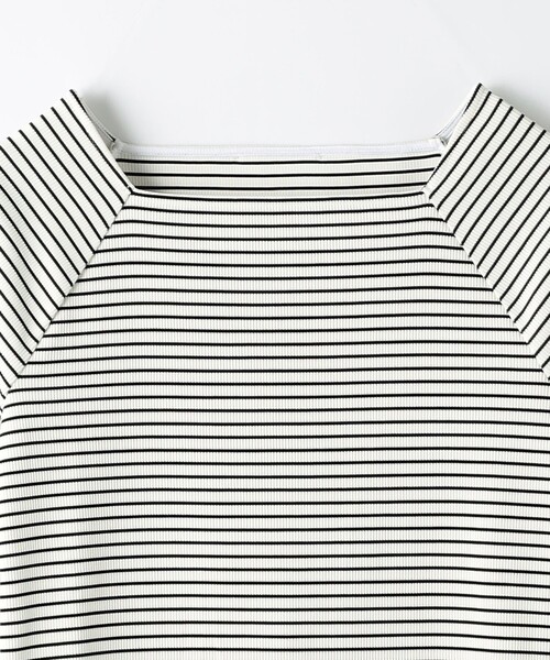 green label relaxing（グリーンレーベルリラクシング）の「ニットライク スクエアネック プルオーバー カットソー（Tシャツ/カットソー・レディース・ブラック/オフホワイト/コバルトブルー/その他1・FREE）」の12枚目の写真