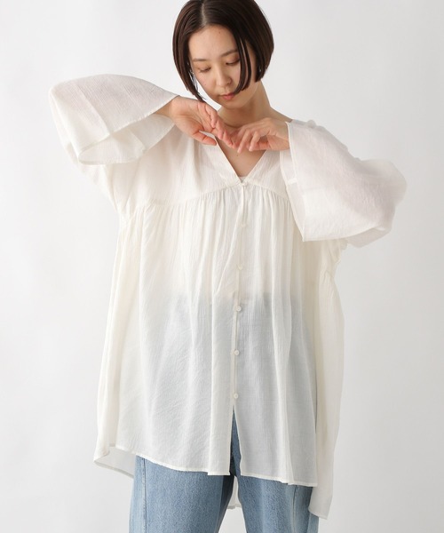 LEPSIM（レプシィム）の「2WAYギャザーチュニックワンピース