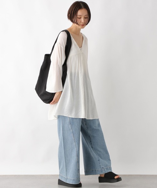 LEPSIM（レプシィム）の「2WAYギャザーチュニックワンピース