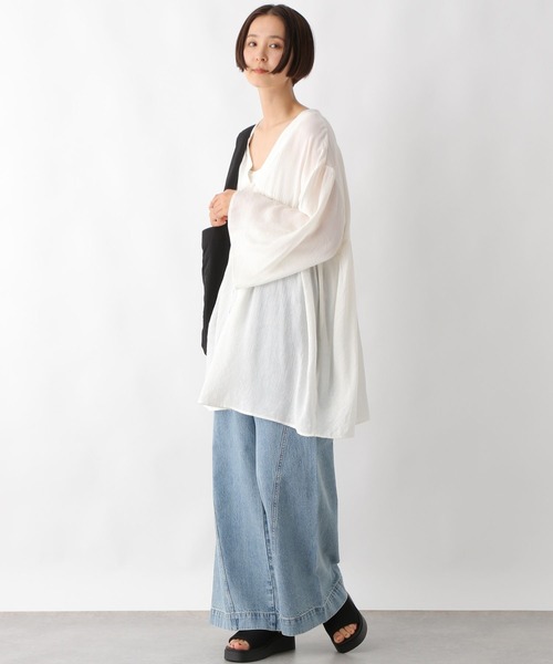 LEPSIM（レプシィム）の「2WAYギャザーチュニックワンピース
