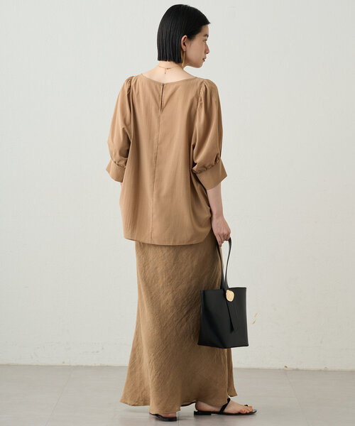 LOUNGEDRESS(ラウンジドレス)の「シアーパフブラウス(シャツ/ブラウス・レディース・オフホワイト/ブラック/モカ/イエロー・FREE)」の7枚目の写真