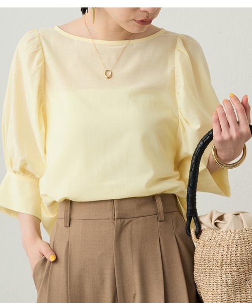 日本製Laundressラウンジドレスふんわりシアーブラウス と他1点 セール】シアーパフブラウス（シャツ/ブラウス）｜LOUNGEDRESS