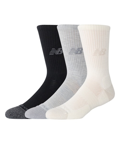 NEW BALANCE（ニューバランス）の「Active クッション クルー ソックス 3P（ソックス/靴下・メンズ・その他/その他2/ホワイト/その他1・LARGE/SMALL/MEDIUM）」の3枚目の写真