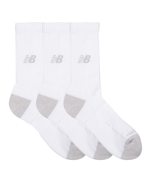 NEW BALANCE（ニューバランス）の「Active クッション クルー ソックス 3P（ソックス/靴下・メンズ・その他/その他2/ホワイト/その他1・LARGE/SMALL/MEDIUM）」の6枚目の写真