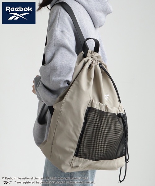 Reebok(リーボック)の「【Reebok/リーボック】ドローストリング ワンショルダーバッグ(ショルダーバッグ・メンズ・ブラック/ベージュ/シルバー・FREE)」の13枚目の写真