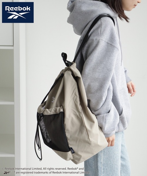Reebok(リーボック)の「【Reebok/リーボック】ドローストリング ワンショルダーバッグ(ショルダーバッグ・メンズ・ブラック/ベージュ/シルバー・FREE)」の14枚目の写真