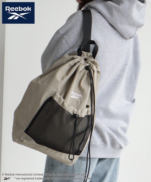 Reebok(リーボック)の「【Reebok/リーボック】ドローストリング ワンショルダーバッグ(ショルダーバッグ・メンズ・ブラック/ベージュ/シルバー・FREE)」の16枚目の写真