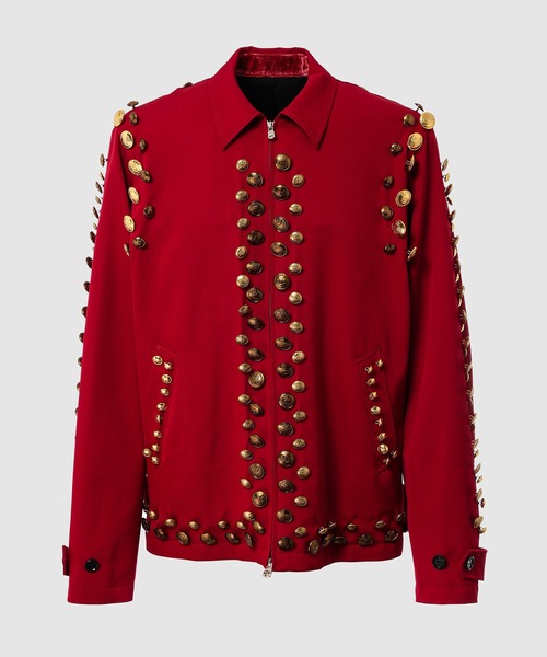 zip up brit jacket.(gold buttons)（その他アウター