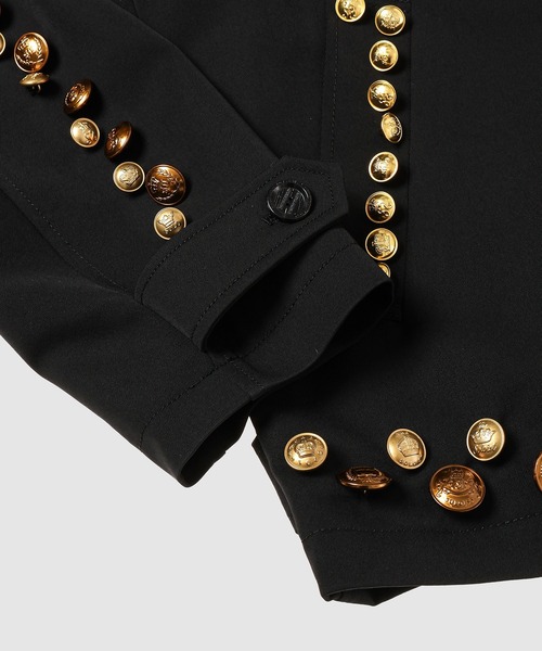 TAKAHIROMIYASHITATheSoloIst.(タカヒロミヤシタザソロイスト)の「zip up brit jacket.(gold buttons)(その他アウター・メンズ・ブラック/レッド・46)」の5枚目の写真