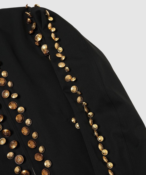 TAKAHIROMIYASHITATheSoloIst.(タカヒロミヤシタザソロイスト)の「zip up brit jacket.(gold buttons)(その他アウター・メンズ・ブラック/レッド・46)」の6枚目の写真