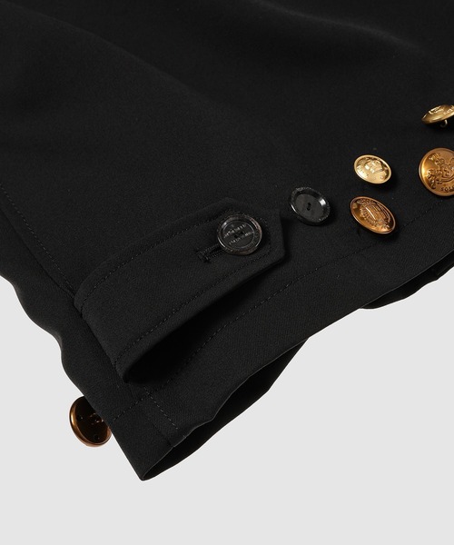 TAKAHIROMIYASHITATheSoloIst.(タカヒロミヤシタザソロイスト)の「zip up brit jacket.(gold buttons)(その他アウター・メンズ・ブラック/レッド・46)」の9枚目の写真