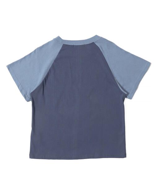 WOND(ウォンド)の「WOND/ロゴラグランT(Tシャツ/カットソー・レディース・ホワイト/ネイビー・FREE)」の4枚目の写真
