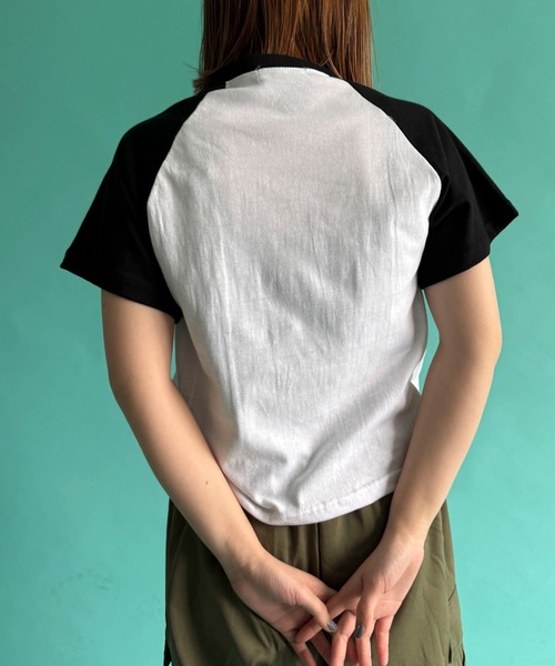 WOND(ウォンド)の「WOND/ロゴラグランT(Tシャツ/カットソー・レディース・ホワイト/ネイビー・FREE)」の16枚目の写真