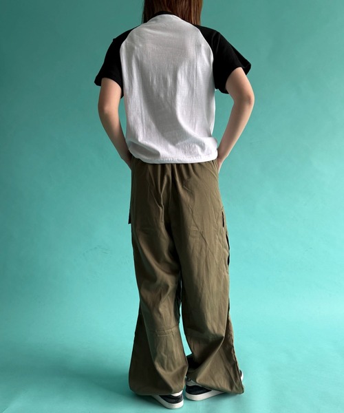 WOND(ウォンド)の「WOND/ロゴラグランT(Tシャツ/カットソー・レディース・ホワイト/ネイビー・FREE)」の17枚目の写真