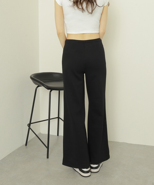 LAULEN(ローレン)の「high waist flare wide sweat pants /ハイウエスト フレア ワイド スウェット パンツ(スウェットパンツ・レディース・ブラック/グレー/チャコールグレー・S/M)」の16枚目の写真