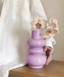 ピンクパープル 花瓶 amabro MINI VASE -TWO TONE - Pink × Blue - | お花の通販AND