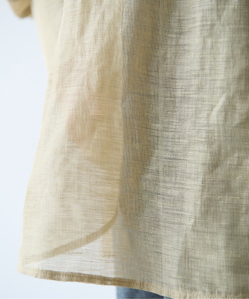 yuni（ユニ　）の「カールマイヤー　moe sleeves シャツ（シャツ/ブラウス・レディース・カーキ/アイボリー/ブラック・FREE）」の7枚目の写真