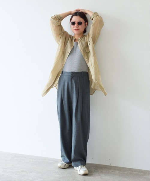 yuni（ユニ　）の「カールマイヤー　moe sleeves シャツ（シャツ/ブラウス・レディース・カーキ/アイボリー/ブラック・FREE）」の17枚目の写真