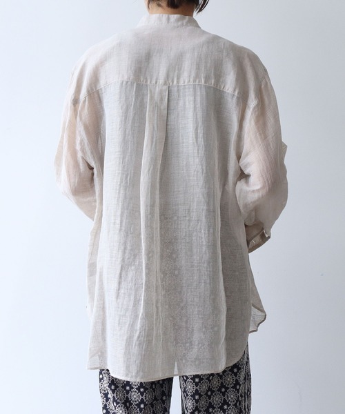 ブラウス シャツ カールマイヤー　moe sleeves シャツ レディース △カールマイヤー moe sleeves シャツ（シャツ/ブラウス）｜yuni