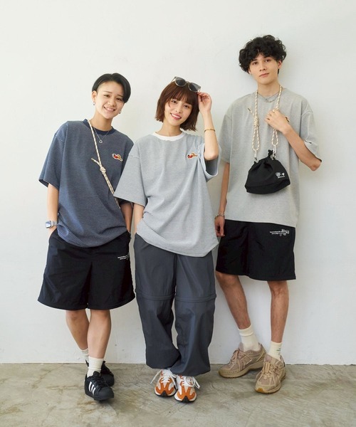 2way letter nylon pants / 2ウェイレターナイロンパンツ