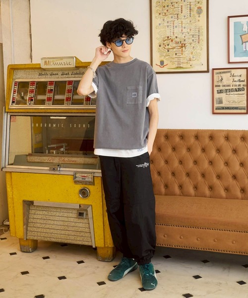 2way letter nylon pants / 2ウェイレターナイロンパンツ