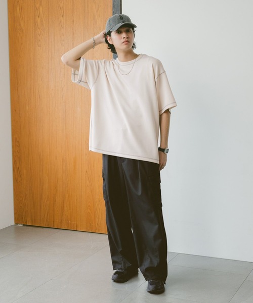 RAGEBLUE（レイジブルー）の「カラーステッチ/ポンチTシャツ（Tシャツ/カットソー・メンズ・ホワイト系その他4/ブラック/ホワイト/グリーン・MEDIUM/LARGE）」の6枚目の写真