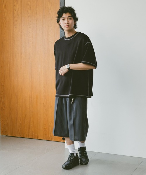 RAGEBLUE（レイジブルー）の「カラーステッチ/ポンチTシャツ（Tシャツ/カットソー・メンズ・ホワイト系その他4/ブラック/ホワイト/グリーン・MEDIUM/LARGE）」の12枚目の写真