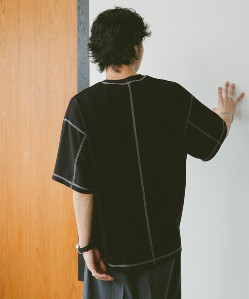 RAGEBLUE（レイジブルー）の「カラーステッチ/ポンチTシャツ（Tシャツ/カットソー・メンズ・ホワイト系その他4/ブラック/ホワイト/グリーン・MEDIUM/LARGE）」の16枚目の写真