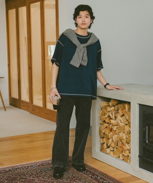 RAGEBLUE（レイジブルー）の「カラーステッチ/ポンチTシャツ（Tシャツ/カットソー・メンズ・ホワイト系その他4/ブラック/ホワイト/グリーン・MEDIUM/LARGE）」の17枚目の写真