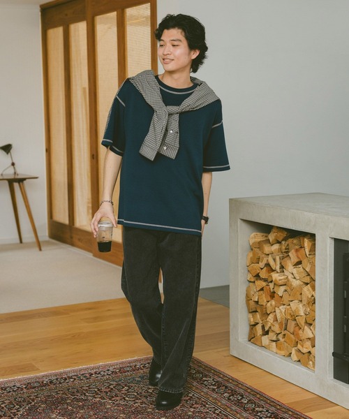 RAGEBLUE（レイジブルー）の「カラーステッチ/ポンチTシャツ（Tシャツ/カットソー・メンズ・ホワイト系その他4/ブラック/ホワイト/グリーン・MEDIUM/LARGE）」の19枚目の写真