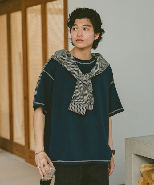 RAGEBLUE（レイジブルー）の「カラーステッチ/ポンチTシャツ（Tシャツ/カットソー・メンズ・ホワイト系その他4/ブラック/ホワイト/グリーン・MEDIUM/LARGE）」の20枚目の写真