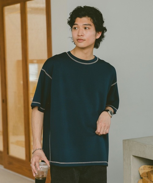 RAGEBLUE（レイジブルー）の「カラーステッチ/ポンチTシャツ（Tシャツ/カットソー・メンズ・ホワイト系その他4/ブラック/ホワイト/グリーン・MEDIUM/LARGE）」の21枚目の写真