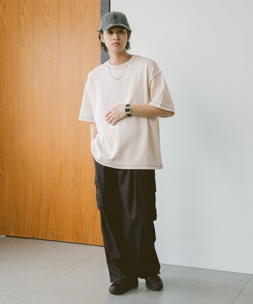 RAGEBLUE（レイジブルー）の「カラーステッチ/ポンチTシャツ（Tシャツ/カットソー・メンズ・ホワイト系その他4/ブラック/ホワイト/グリーン・MEDIUM/LARGE）」の5枚目の写真