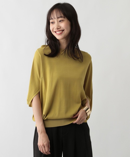 FOUND GOOD（ファウンドグッド）の「COOLニット/ドルマンPO（ニット/セーター・レディース・グレー系8/ブルー系5/アイボリー/ブラック/イエロー系5・L/M/S）」の5枚目の写真