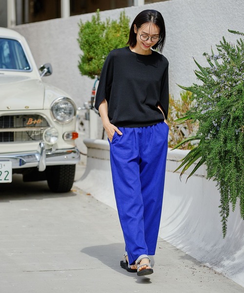 FOUND GOOD（ファウンドグッド）の「COOLニット/ドルマンPO（ニット/セーター・レディース・グレー系8/ブルー系5/アイボリー/ブラック/イエロー系5・L/M/S）」の8枚目の写真