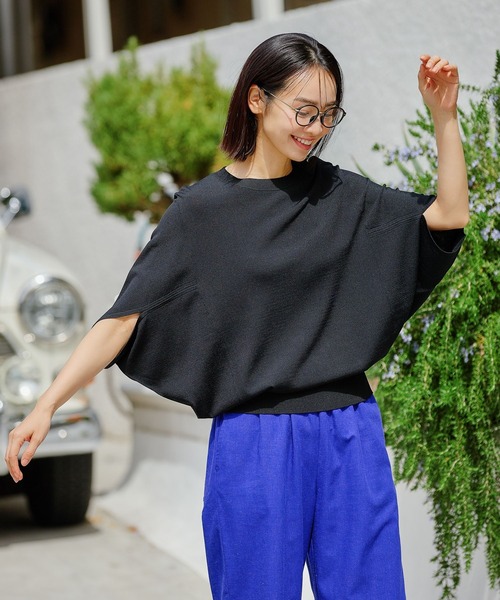 FOUND GOOD（ファウンドグッド）の「COOLニット/ドルマンPO（ニット/セーター・レディース・グレー系8/ブルー系5/アイボリー/ブラック/イエロー系5・L/M/S）」の9枚目の写真