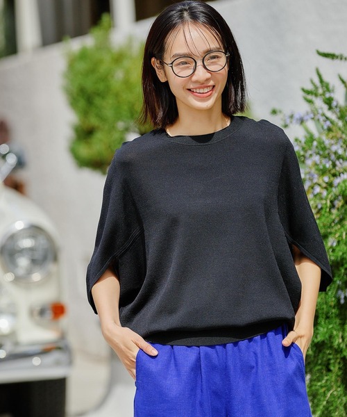 FOUND GOOD（ファウンドグッド）の「COOLニット/ドルマンPO（ニット/セーター・レディース・グレー系8/ブルー系5/アイボリー/ブラック/イエロー系5・L/M/S）」の11枚目の写真