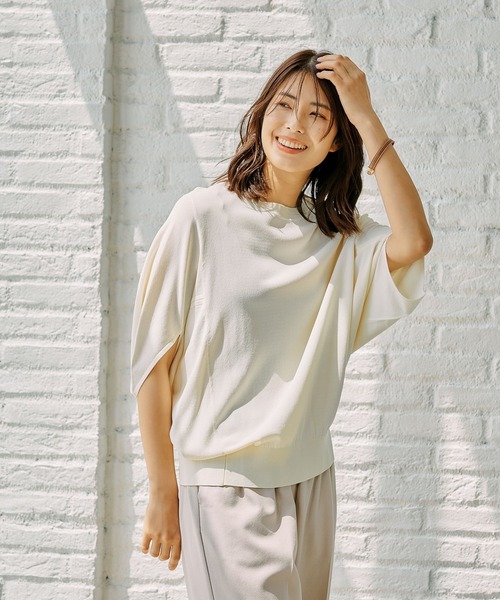 FOUND GOOD（ファウンドグッド）の「COOLニット/ドルマンPO（ニット/セーター・レディース・グレー系8/ブルー系5/アイボリー/ブラック/イエロー系5・L/M/S）」の19枚目の写真